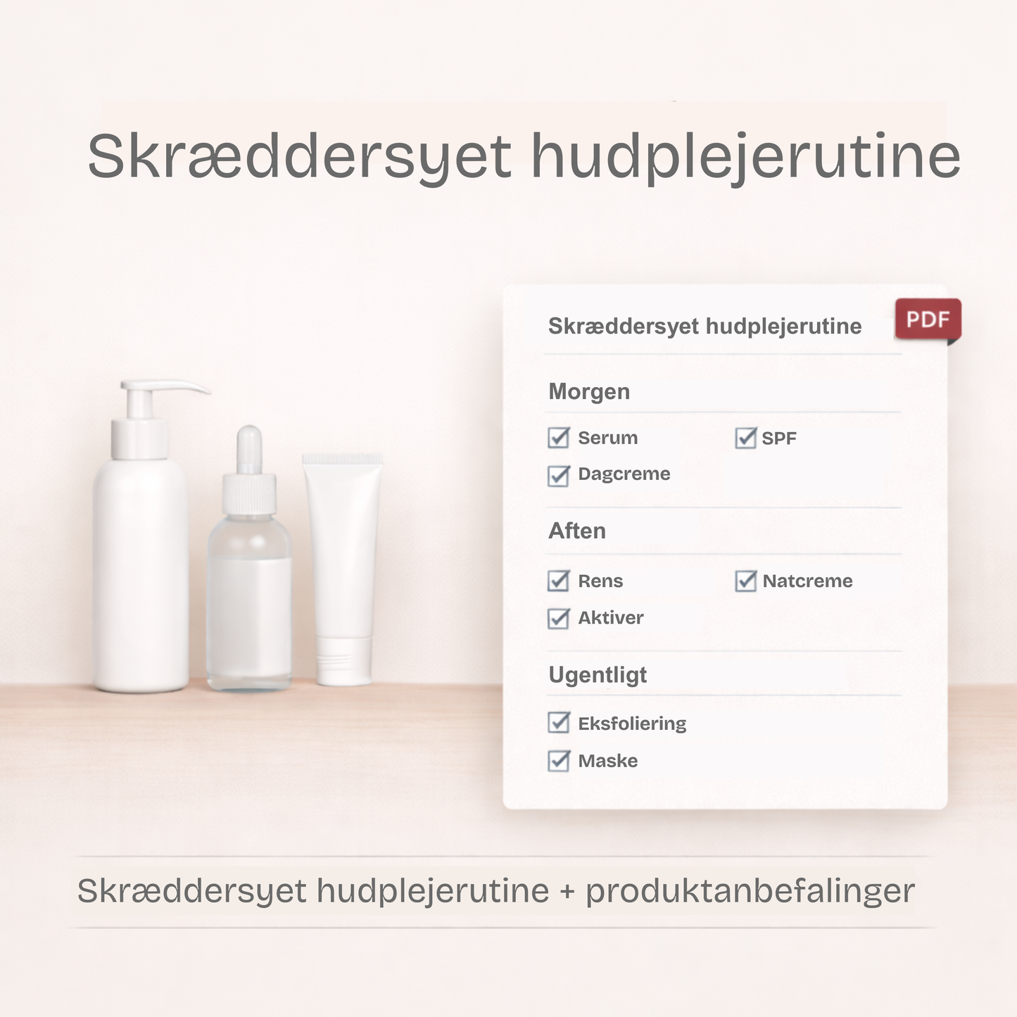 1:1 Konsultation & Skræddersyet hudplejerutine